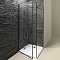 Душевая дверь Jacob Delafon Contra 90х200 см E22T91-BL профиль черный, стекло прозрачное