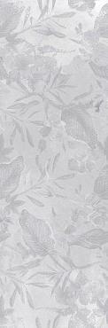 Плитка Bosco Verticale цветы серый 25х75