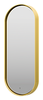Зеркало Brevita Saturn 50 см SAT-Dro1-050-gold с подсветкой, золото