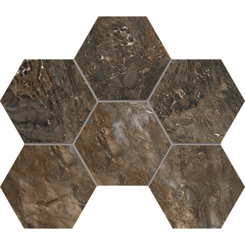 Керамогранит Estima Мозаика BR04 Hexagon 25x28,5 непол.