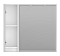 Зеркальный шкаф Brevita Balaton 90 см BAL-04090-01-Л левый, с подсветкой, белый - 3 изображение