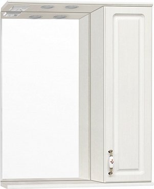 Зеркальный шкаф Style Line Олеандр-2 65/С Люкс, рельеф пастель