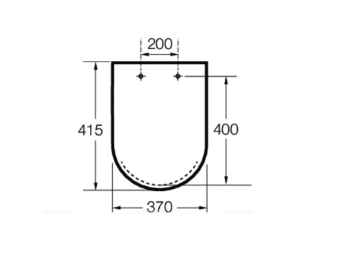 Крышка-сиденье Roca Inspira Round 80152C64B для унитаза с микролифтом, оникс - 2 изображение