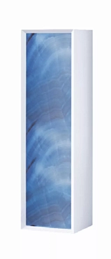 Шкаф-пенал Marka One Milacco 30 см У73209 L голубой мрамор глянец